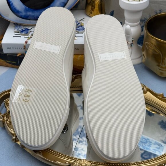 🆕 KURT GEIGER LONDON 🧿 NWOB Laney Octavia Sneaker, White Leather, Sz 39 US 8.5 - Picture 13 of 16